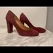 J. Crew Shoes | J Crew Maroon Chunky Heels | Color: Brown | Size: 7.5