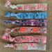 Lilly Pulitzer Accessories | 6 Lilly Pulitzer Print Elastic Hair Ties | Color: Red/Brown | Size: Os