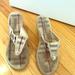 Burberry Shoes | Burberry Wedge Sandals | Color: Brown/Orange | Size: 8