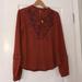 Free People Tops | Free People Blouse-Never Worn | Color: Brown | Size: S