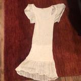 Free People Dresses | Free People Mini Sweater Dress | Color: Cream | Size: S