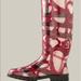 Burberry Shoes | Burberry Heart Check Print Rain Boots | Color: White/Cream | Size: 6