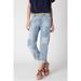 Anthropologie Jeans | Anthropology X Holding Horses Jeans | Color: White/Silver | Size: 25