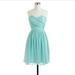 J. Crew Dresses | J Crew Silk Chiffon Dress In Size 4p | Color: Blue/Green | Size: 4p