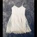 American Eagle Outfitters Dresses | American Eagle Outfitters Lace Dress | Color: Silver | Size: M