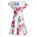 Kate Spade Dresses | Firm Kate Spade Floral Dress And Matching Clutch | Color: Silver | Size: 4