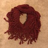 American Eagle Outfitters Accessories | American Eagle Fringe Infinity Scarf | Color: Brown | Size: Os
