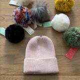 Anthropologie Accessories | Anthropologie Pick A Pom Beanie Hat Topper Base | Color: Gray | Size: Os