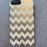 Kate Spade Accessories | Kate Spade Flex Shell Chevron Case | Color: Cream/White | Size: 7 Plus For Iphone