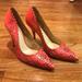 Kate Spade Shoes | Kate Spade Coral Patent Leather Cutout Pumps | Color: Brown | Size: 8.5