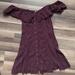 American Eagle Outfitters Dresses | Ae Off The Shoulder Dress | Color: Purple/Black | Size: 0