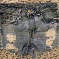 American Eagle Outfitters Shorts | American Eagle Hi Rise Shortie Size 6 Lace Pockets | Color: Gray | Size: 6