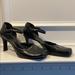 Nine West Shoes | Cute Nine West Heels W/Velcro Straps | Color: Black | Size: 9.5