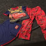 Disney Pajamas | Boys 3 Piece Cars Movie Pj Set | Color: Red/Black | Size: 6b