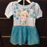 Disney Dresses | Frozen Dress / Dress Up 3t | Color: Gray/Tan | Size: 3tg