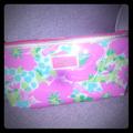 Lilly Pulitzer Makeup | Lilly Puiltzer Make Up Bag | Color: Pink/Silver | Size: Os