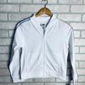 Adidas Jackets & Coats | Adidas Iridescent Tricot Stripe Jacket | Color: Silver | Size: 16g