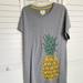 Anthropologie Dresses | Anthropologie Maeve T-Shirt Pineapple Dress | Color: Gray | Size: S