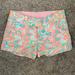 Lilly Pulitzer Shorts | Lilly Pulitzer Barclay Shorts Make A Splash | Color: White/Silver | Size: 00