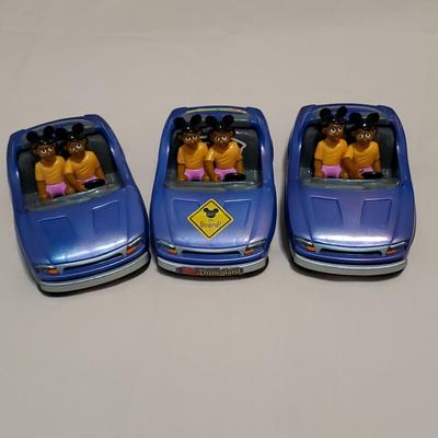 Disney Toys | 3 Disneyland Autopia Cars | Color: Blue | Size: Osbb