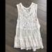 Free People Tops | Free People Lace Sleeveless Blouse | Color: White/Silver | Size: S