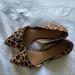 J. Crew Shoes | J. Crew Tan Brown Leopard Print Calf Hair Pointed Toe D’orsay Flats Size 8.5 | Color: Black/Tan | Size: 8.5