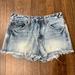 Free People Shorts | Free People Light Wash Denim Shorts 26 | Color: Gray | Size: 26