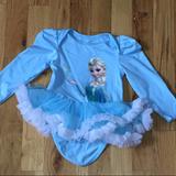Disney Dresses | Disney Frozen Elsa Onesie Dress | Color: Blue | Size: 3-6mb