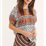 Free People Tops | Free People Paisley Top | Color: Black | Size: L