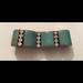 J. Crew Jewelry | J. Crew Teal Enamel & Rhinestone Stretch Bracelet | Color: Green | Size: Os