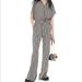 Michael Kors Dresses | Michael Kors Stripe Jumpsuit | Color: White/Gray | Size: S