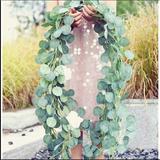 Free People Accents | 2 Hanging Eucalyptus Vine Garlands New | Color: Cream/White | Size: Os