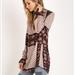 Free People Tops | Free Poeple Changing Times Printed Blouse | Color: Black | Size: S