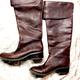 Jessica Simpson Shoes | Jessica Simpson 7b Dark Brown Leather Knee High Boots | Color: Brown | Size: 7