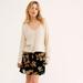 Free People Skirts | Free People Margaux Velvet Mini Skirt | Color: Cream | Size: 0