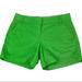 J. Crew Shorts | J. Crew ‘Chino Broken-In’ Green Shorts 100% Cotton Size 4. | Color: Green | Size: 4