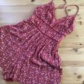 American Eagle Outfitters Pants & Jumpsuits | Ae Floral Romper | Color: Purple | Size: Xs