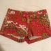 J. Crew Shorts | Jcrew Printed Shorts | Color: Red | Size: 4