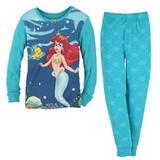 Disney Pajamas | Disney Little Mermaid Ariel Toddler Girl's Pajamas | Color: Blue | Size: 2tg