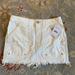 Free People Skirts | Free People Ivory Denim Skirt | Color: White/Cream | Size: 26