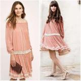 Anthropologie Dresses | Anthropologie Orchard Lace Dress S | Color: Silver | Size: S