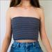 Brandy Melville Tops | Brandy Melville Striped Tube Top | Color: Black | Size: S