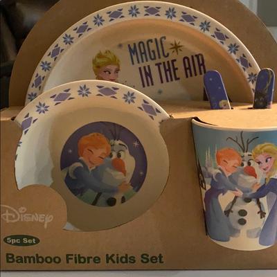 Disney Kitchen | Bamboo Fibre Kids Set | Color: Br...