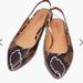 Madewell Shoes | Madewell Modern Sling Back Snake Print Flats | Color: Tan | Size: 7.5