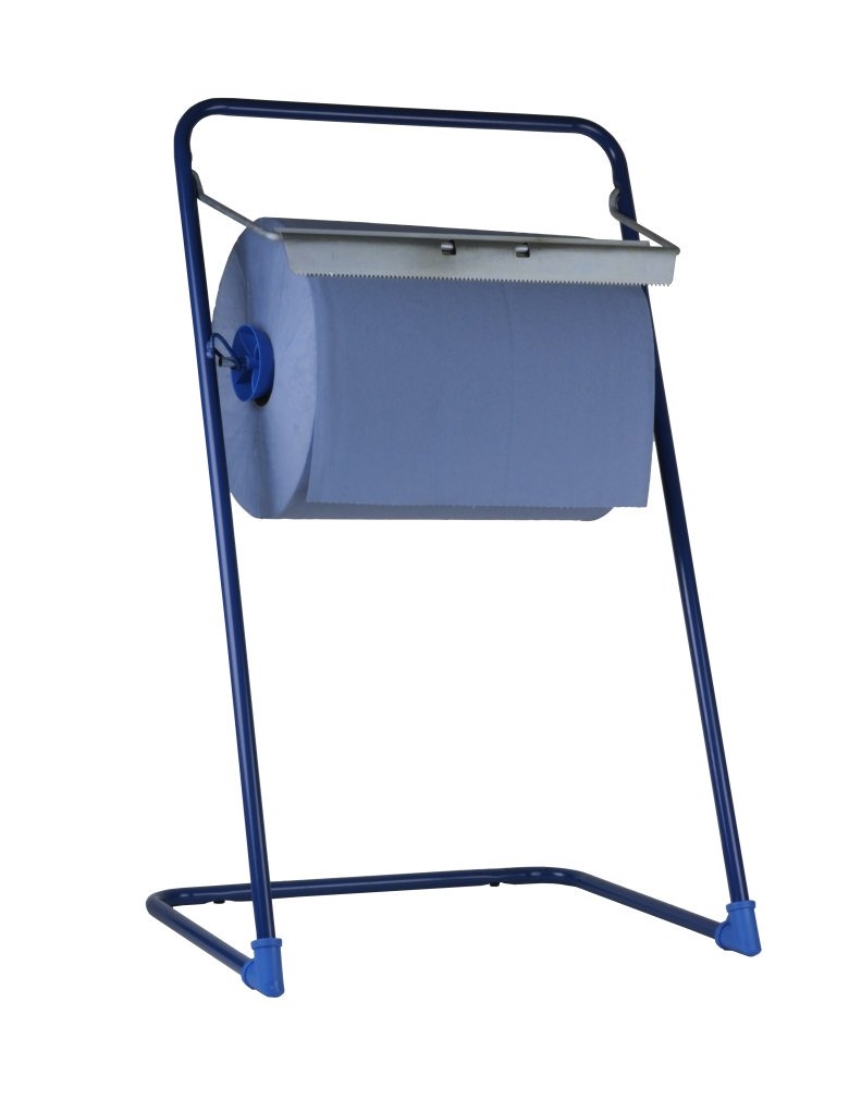 SemyTop Putzrollen-Spender Bodenständer, blau, Stahl Image