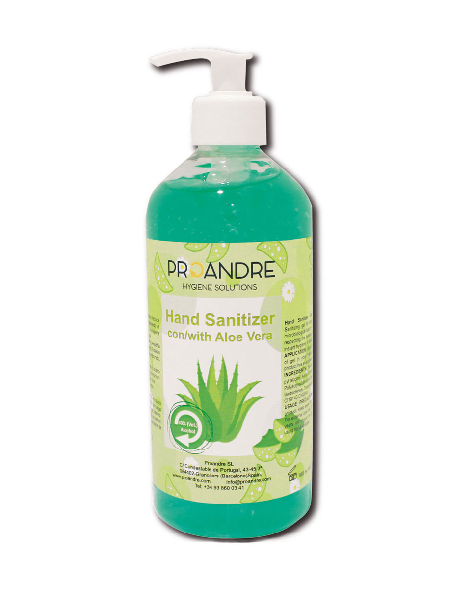 Proandre S.L Proandre Desinfektion Gel Aloe Vera 500ml, 12er Pack Image