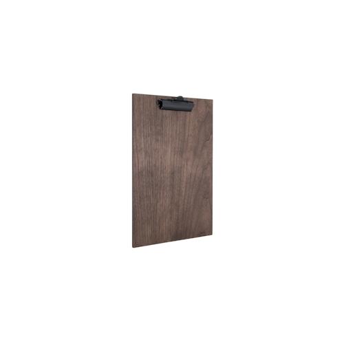 „Securit® Klemmbrett Speisekarte „“Walnut Range““, Walnussholz, mit schwarzer Klemme, um mehrere A4 Seiten darzustellen, Walnuss 33x23x2,2cm | 0,3kg“