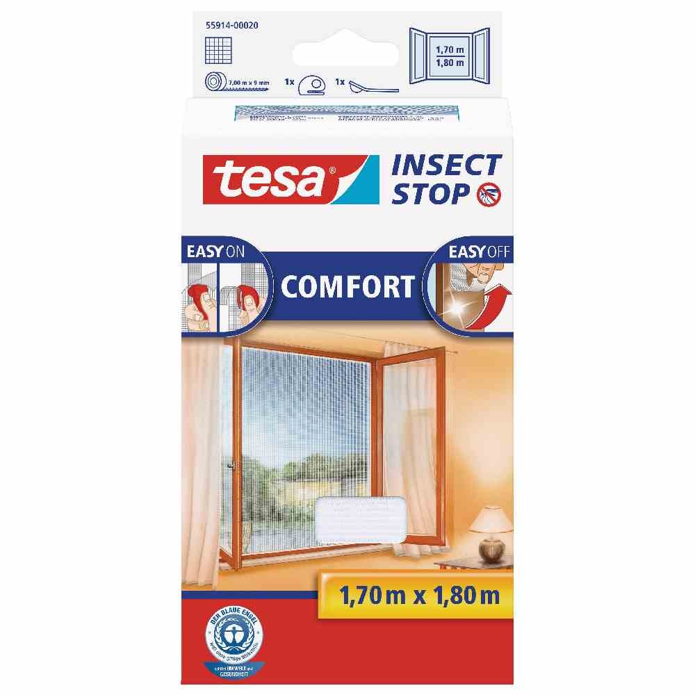 TESA tesa® Insect Stop Fliegengitter Fliegengitter für Fenster weiß 170 x 180 cm Image