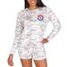 Women's Concepts Sport Cream Texas Rangers Encounter Long Sleeve Top & Short Sleep Set