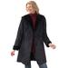 Plus Size Women's Faux-Shearling Toggle Coat by Woman Within in Black (Size 5X)